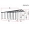 Arrow Storage Products Arrow Carport, 14x47x14, Charcoal CPHC144714 - alternate 4